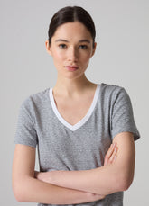 Ovs Contemporary T-Shirt With Thin Stripes